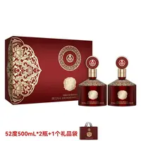 JINBIHUIHUANG/金碧辉煌五粮液股份东方红礼盒浓香型白酒500ml*2 