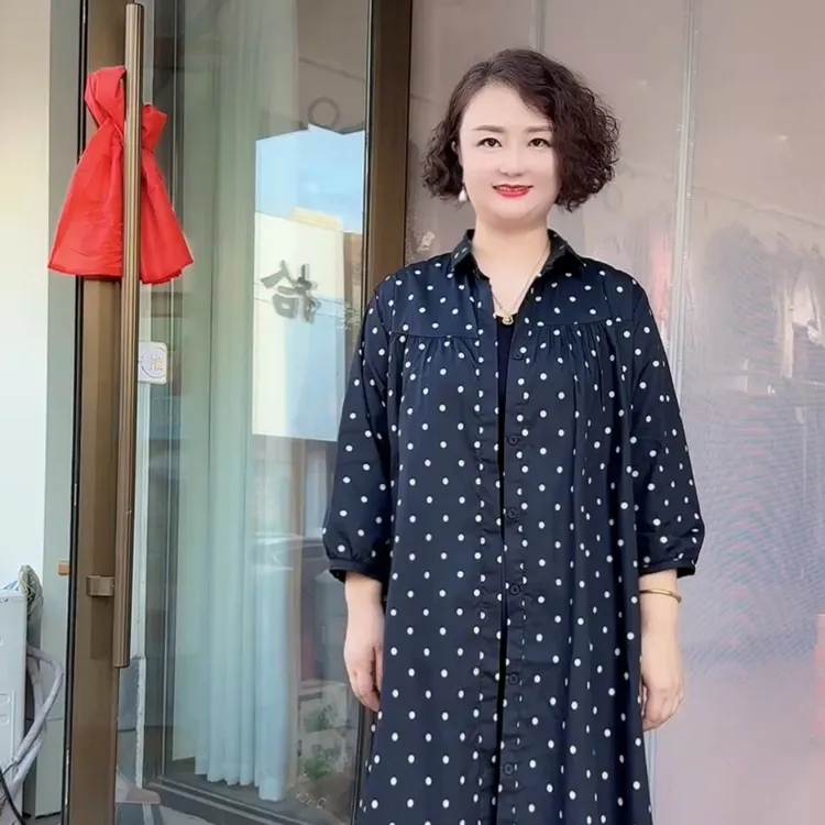 波点时尚风衣外套