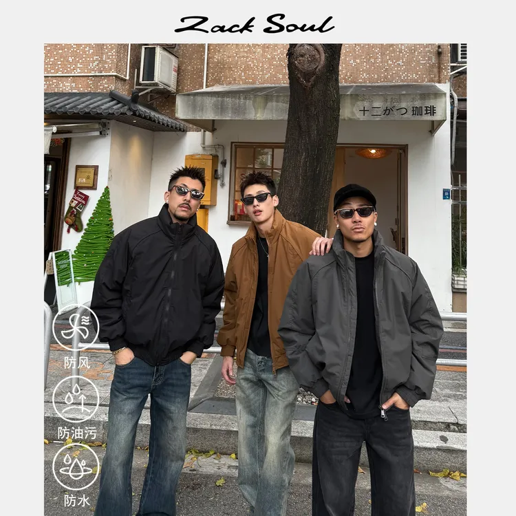 Zack校长zacksoul "骑士"超暖户外立领休闲百搭防风防水保暖棉服