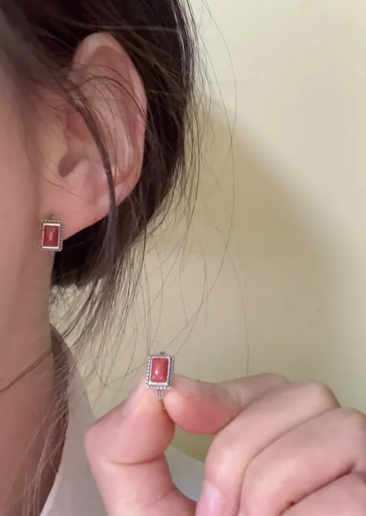 925银耳饰 S925纯银小众精致耳扣