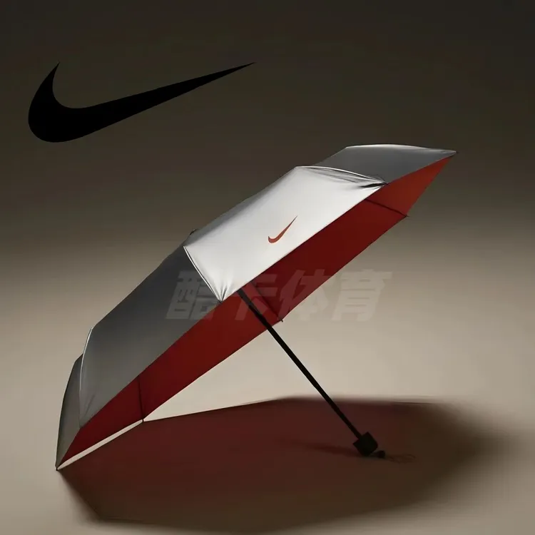 NIKE耐克会员限定银橙闪亮当家运动晴雨伞折叠收纳套装OG061-098A