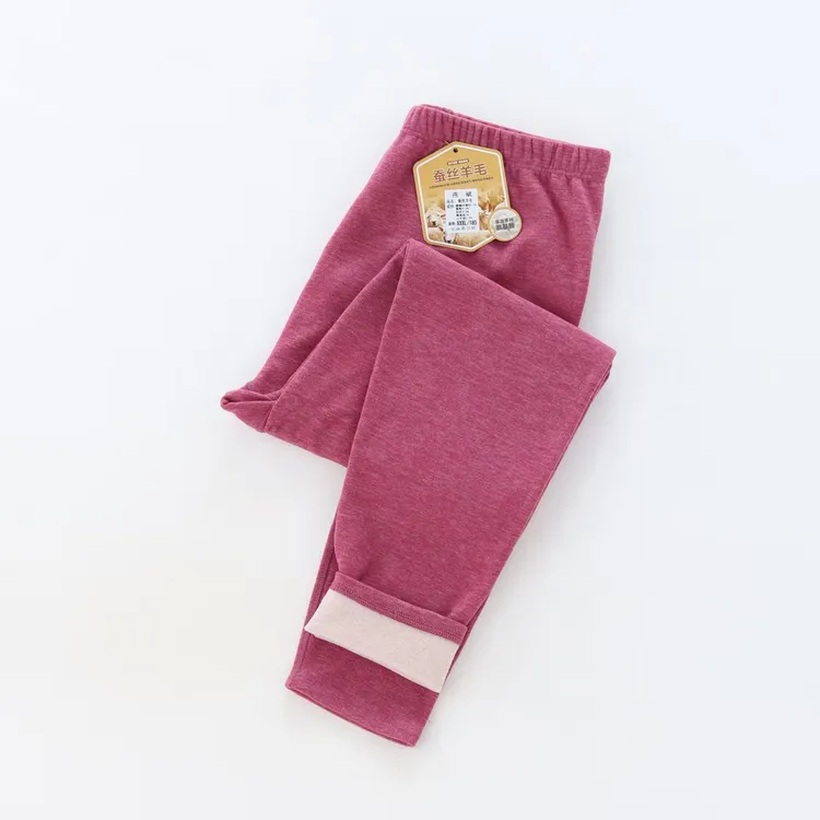 女士秋冬羊毛蚕丝保暖秋裤内穿外穿打底裤