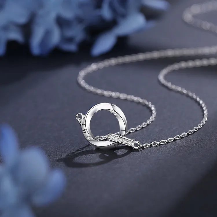 吊坠足银 老凤凰足银999莫比乌斯双环纯银项链轻奢小众高级感
