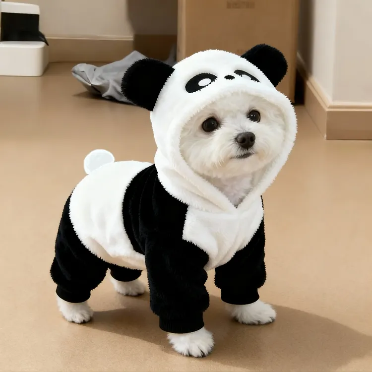 狗狗衣服秋冬棉服加厚小型犬保暖雪纳瑞防风比熊四脚猫咪宠物卫衣