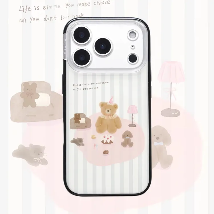 PlanB原创 地毯小熊适用iphone17pro手机壳苹果16/15/14/13/12/11