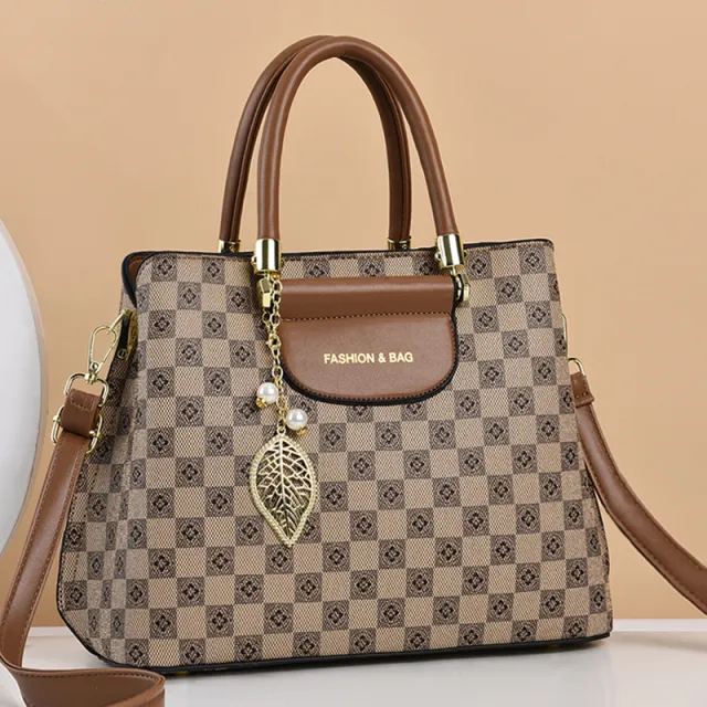 大气女包2025新款时尚印花妈妈款手提包大包百搭大容量女士斜挎包