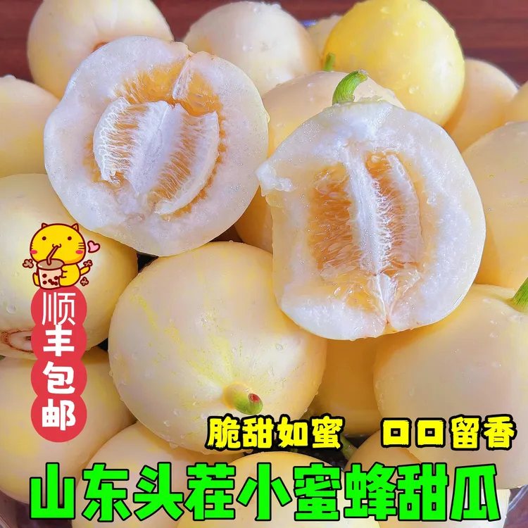 【顺丰包邮】山东头茬小蜜蜂早甜脆现摘蜜瓜应季香瓜