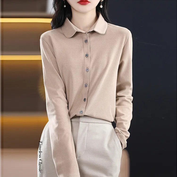 哥弟阿玛施正品衬衫女2025新款爆款洋气气质双面德绒磨毛衬衣女款
