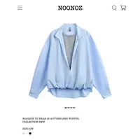 NOONOZ潮牌美式街头假两件收腰长袖衬衫男早秋中性风穿搭痞帅衬衣