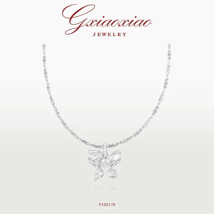 G XIAOXIAO 轻奢气质小众设计蝴蝶甜美清项链 F16X178新年礼物