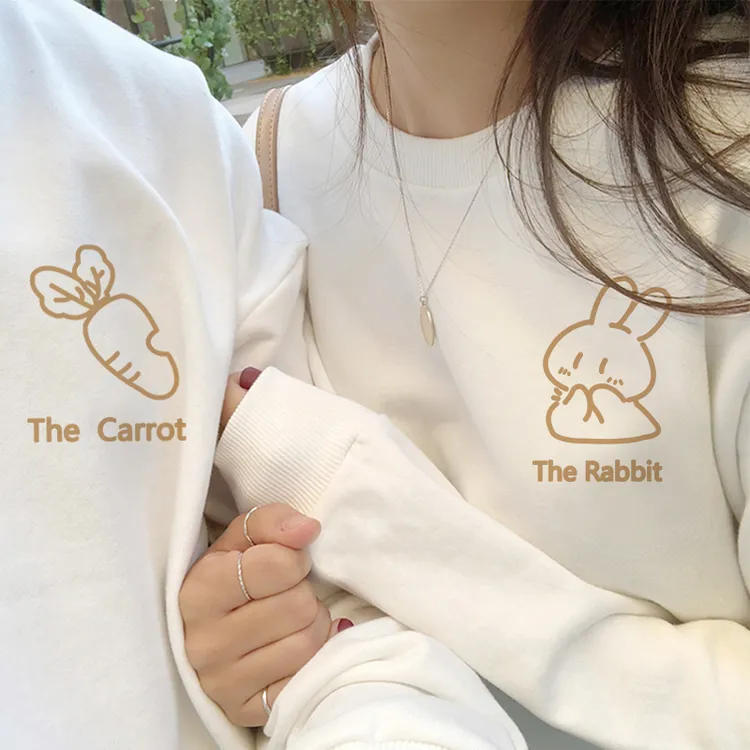 【两件装】roora情侣装时尚圆领卫衣春秋款2025年小众纯棉慵懒外套