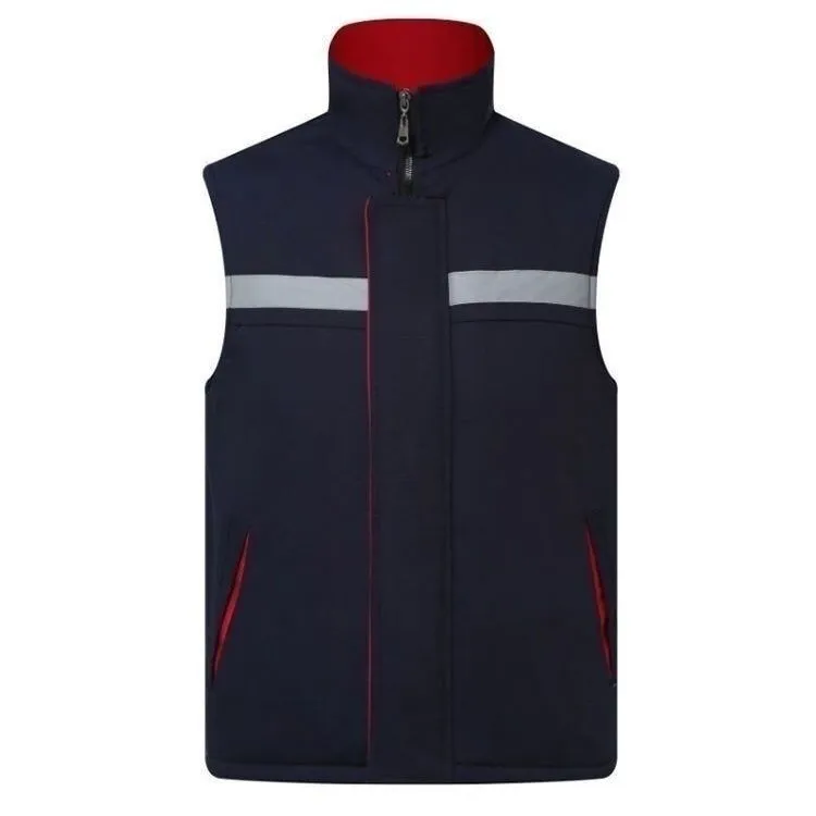 加厚反光棉马甲冬天冬季男女通用船厂劳保超市物业保洁工作服坎肩