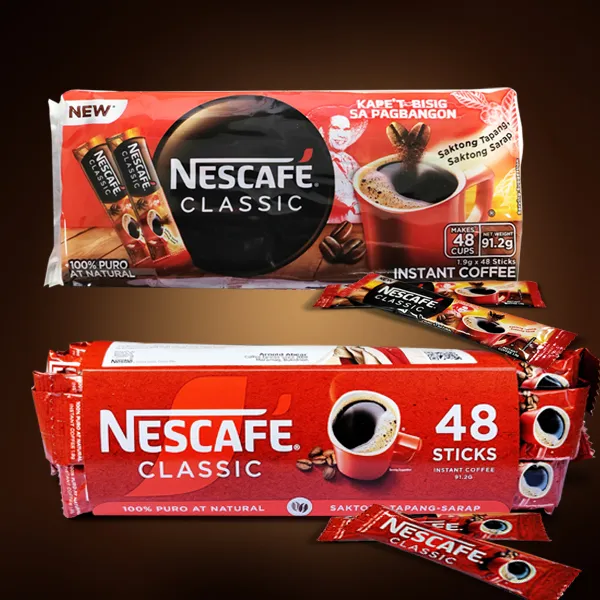 【虹儿专属】菲律宾原装进口速溶黑咖啡1.9克*48条纯黑COFFEE（新包装）