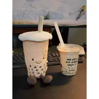 英国正品jelly趣味珍珠奶茶杯可爱玩偶毛绒玩具陪伴送礼生日礼物