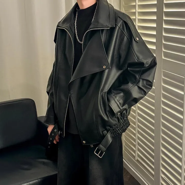 皮衣外套男2025新款男款穿搭高级感男装机车服痞帅男士美式皮夹克