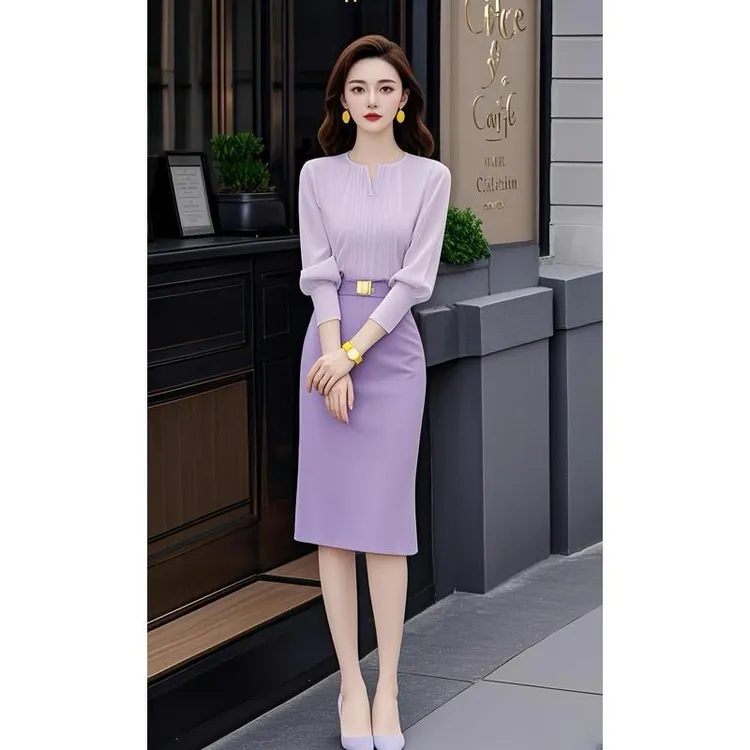 春季穿搭一整套盐系时尚套装高级感小洋装小众上衣半身裙两件套