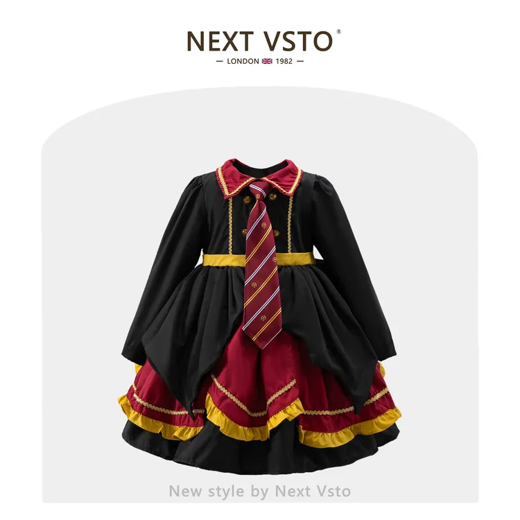 英国NEXT VSTO女童哈利波特公主裙万圣节小女孩洛丽塔礼服蓬蓬裙