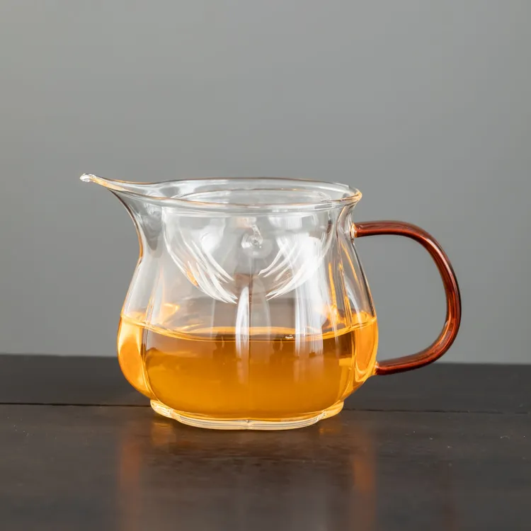 高硼硅玻璃公道杯茶滤网一体小青柑专用泡茶壶分茶器茶海单个耐热