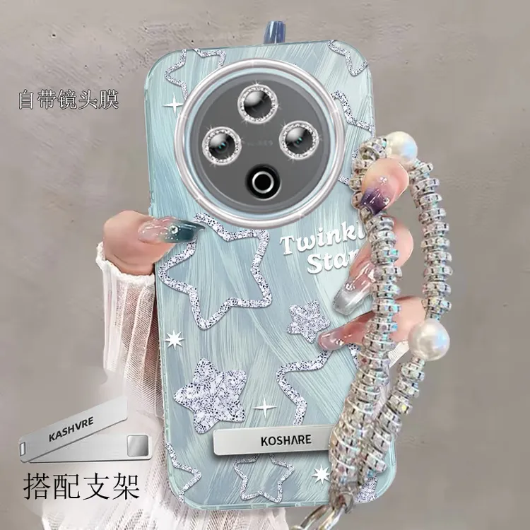 自带镜头膜VIVOY500手机壳羽纱星星V2506A软壳Y500全包防摔5G新款