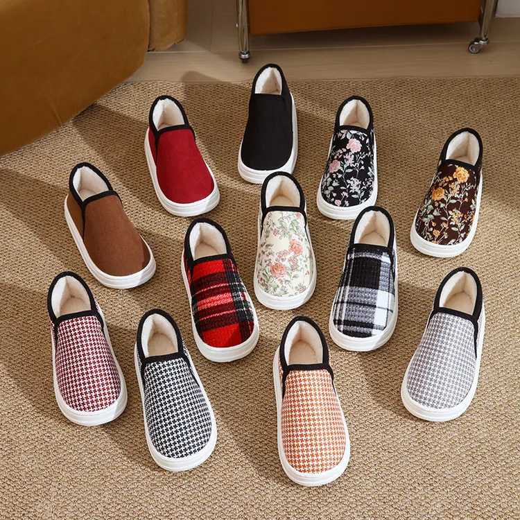 爆款男棉拖鞋女款秋冬月子鞋棉鞋女款手工棉鞋女冬季保暖加绒加厚