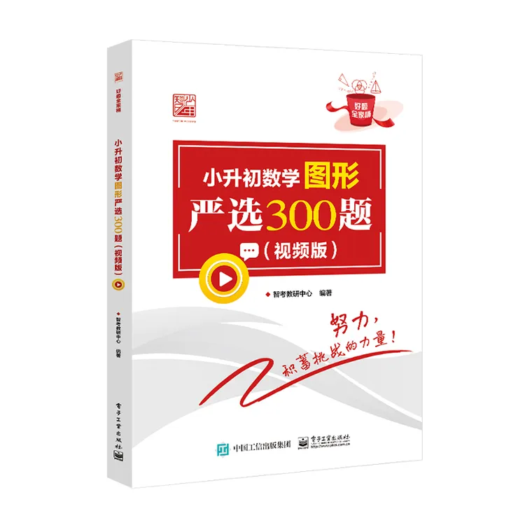 自营 小升初数学图形严选300题（视频版）