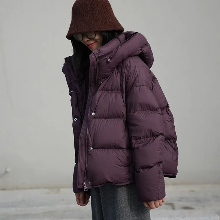 超软泡芙云朵服冬新款韩版小个子显瘦加厚面包服百搭外套女