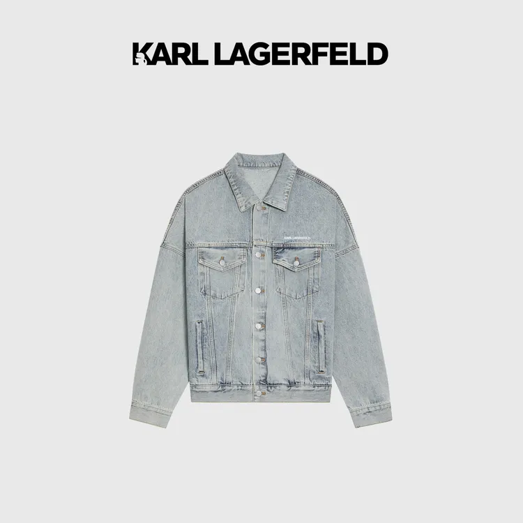 【官方男装上衣】KARLLAGERFELD卡尔拉格斐牛仔夹克老佛爷M26X1447