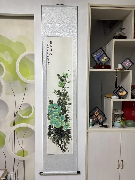 【55】作品:碧玉清香 规格:对开四尺卷轴 作者:尹成艳