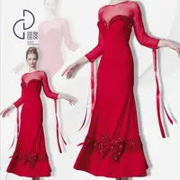 【维度舞服】L79女神专属舞会新款连衣裙摩登蹈服练习服性感修身