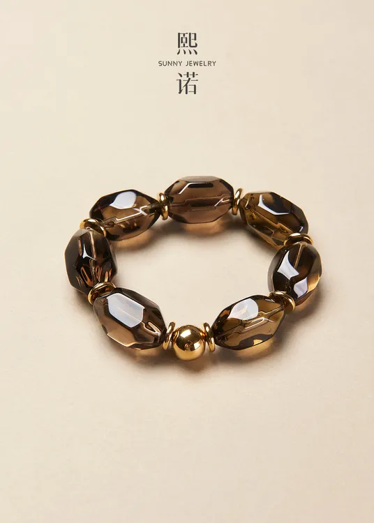 懒猫nono│Saynono 大都会序曲_天然水晶茶晶手串(多样性发其一)