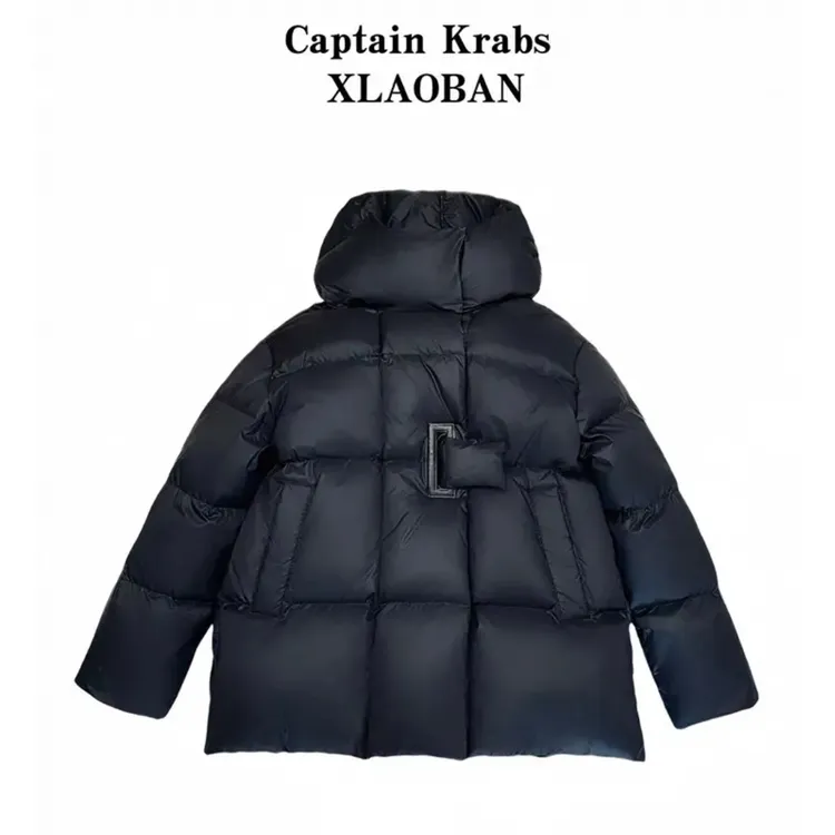 【品质】2025新款白鸭绒休闲宽松韩版百搭连帽潮流保暖冬季羽绒服