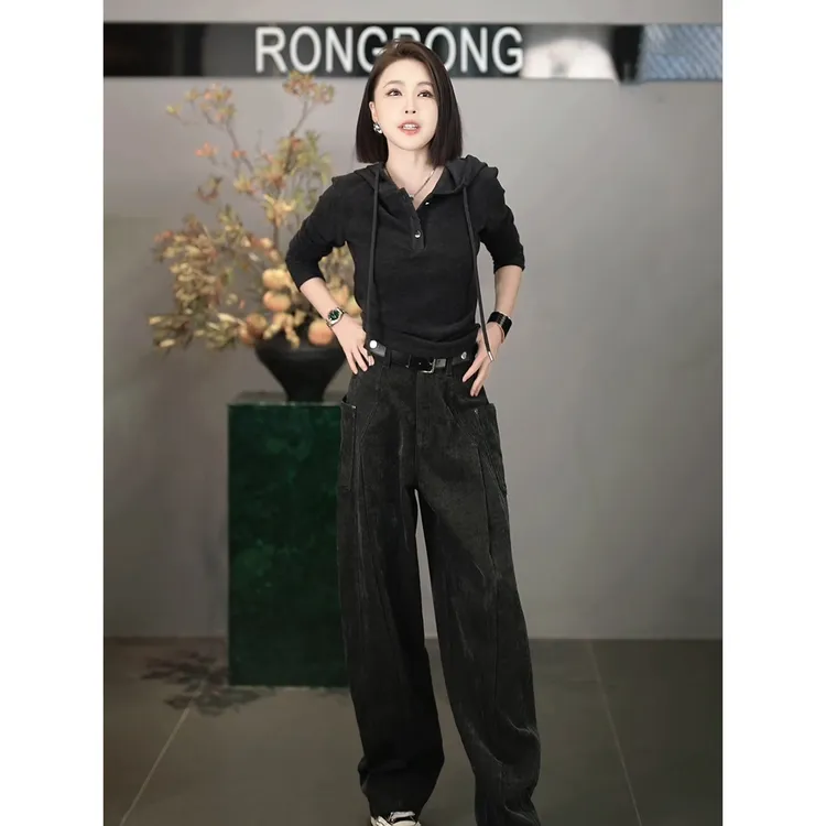 溶溶【云朵锁温】RONGRONG 山羊绒莱赛尔发热锁温连帽卫衣BS-8536