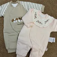 婴童绿色粉色连体蝴蝶衣