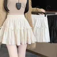 193甜美秋冬蝴蝶结蕾丝半身裙