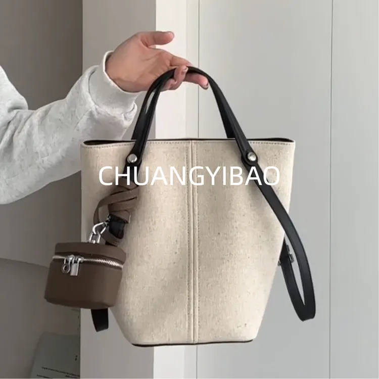 韩里韩气的包包2025新款女士手提包大容量上班通勤单肩腋下水桶包