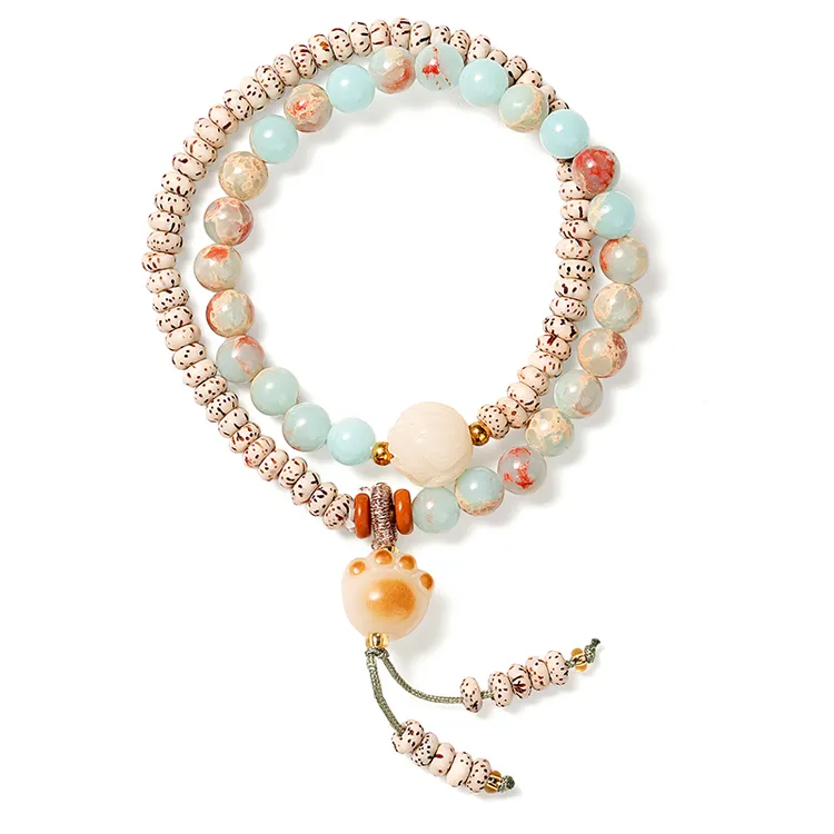 萌物猫爪星月菩提手串 5MM×3MM