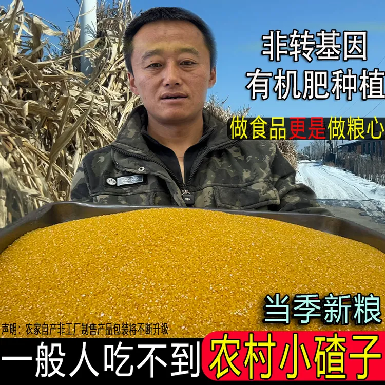 东北新货玉米糁玉米碴子玉米粥农家自产笨碴子黑龙江苞米渣小碴子