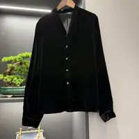 中式开衫复古传统改良秋季宽松丝绒气质开衫上衣6250