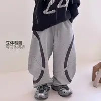 9.28号新品 裤子男童休闲运动裤儿童潮牌宽松弯刀裤509627O2