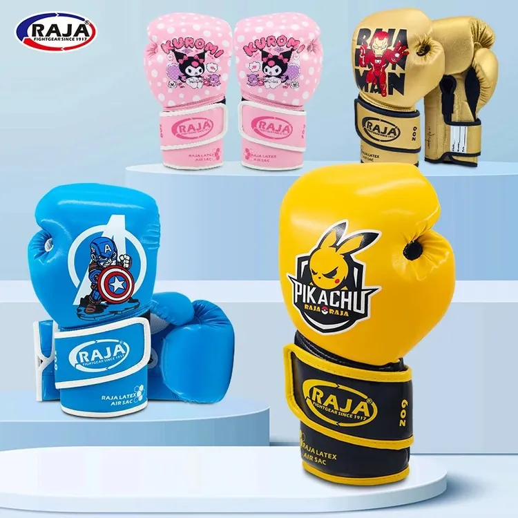 RAJA拳击拳套打沙袋手套专业少儿格斗散打训练比赛儿童拳击手套