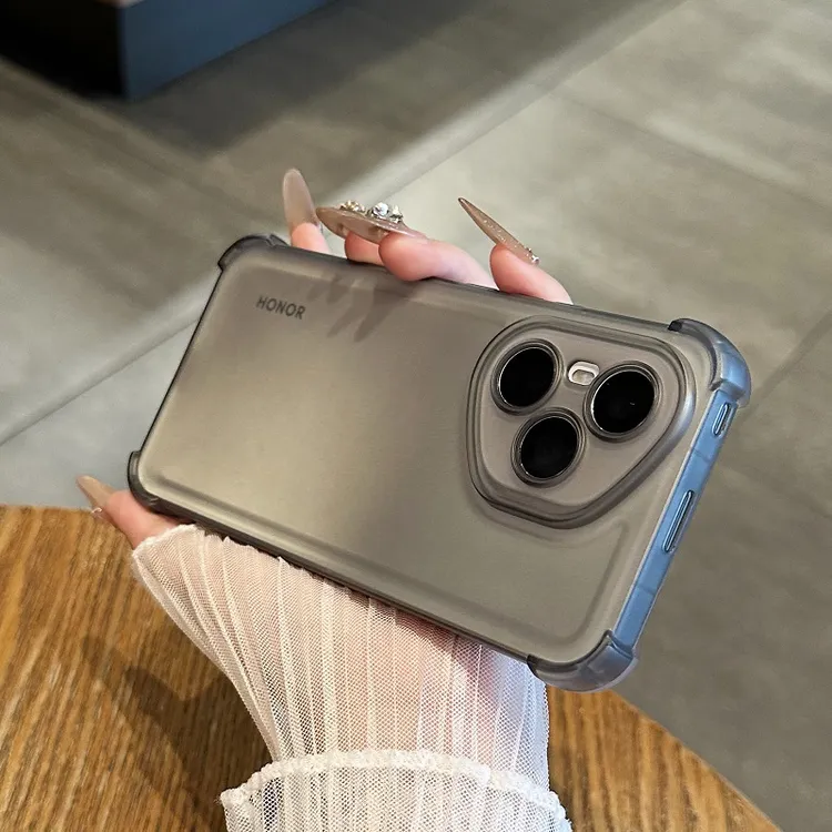 适用于荣耀400pro手机壳肤感磨砂透明400全包镜头300硅胶防摔软套