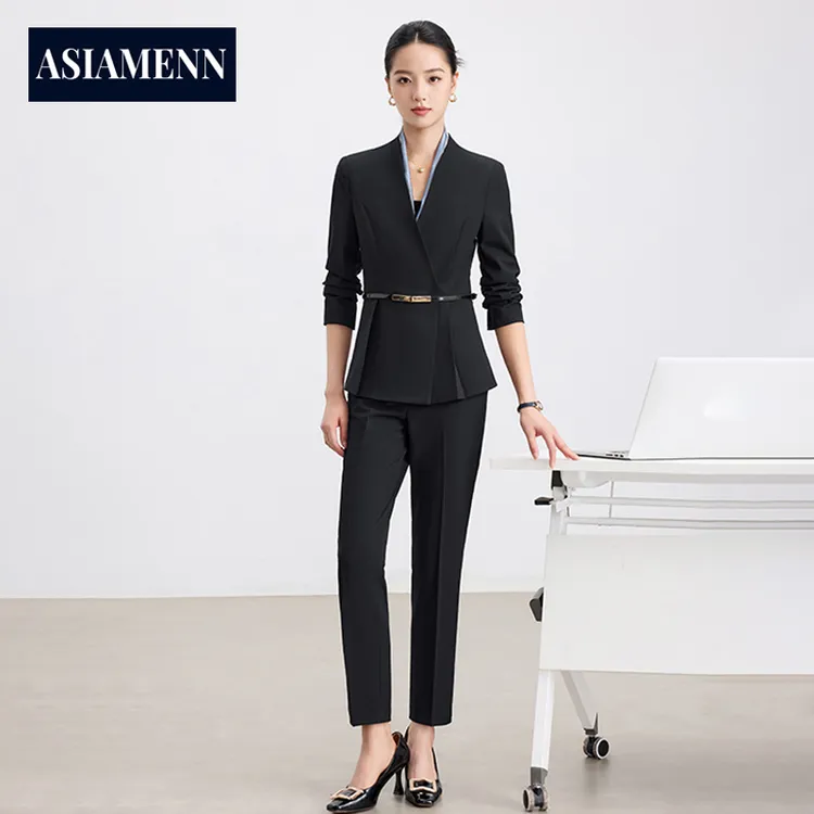 御姐高级感西装套装女2025新款商务通勤正装干练气质工作服小个子