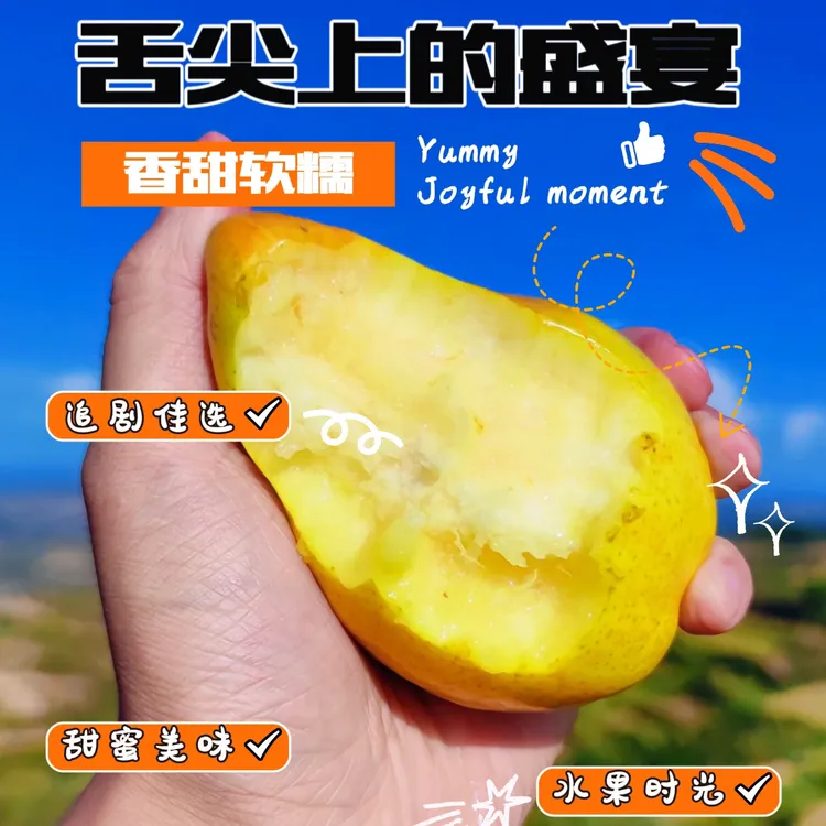 5斤时令水果正宗甘肃香蕉梨太婆梨新鲜应季香甜软糯多汁