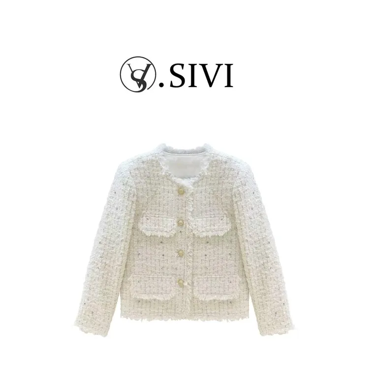 熙薇【松弛云谷】2025冬季新款高端羽绒小香风羽绒服外套H6253