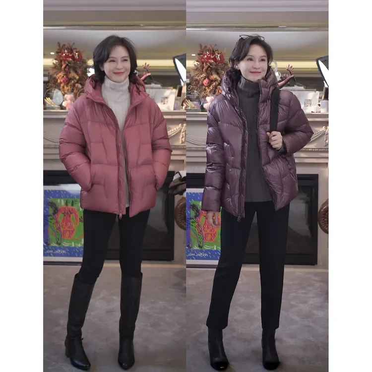 我是摩羯 轻量化泡芙 95白鹅绒10D蓬松保暖防水冬连帽羽绒服