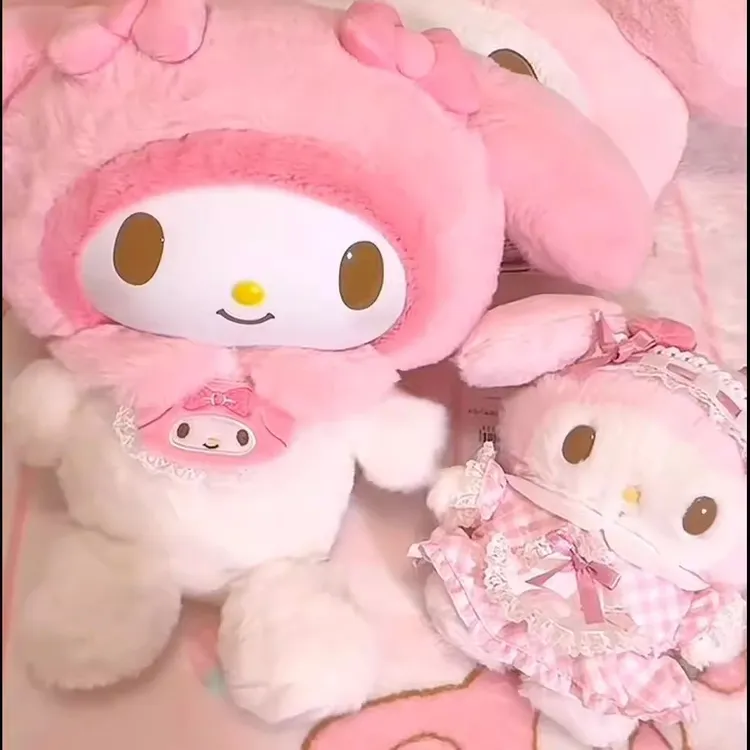 【匠心工艺】超萌美乐蒂三俪欧家族毛绒玩偶美美发声会动公仔美乐蒂