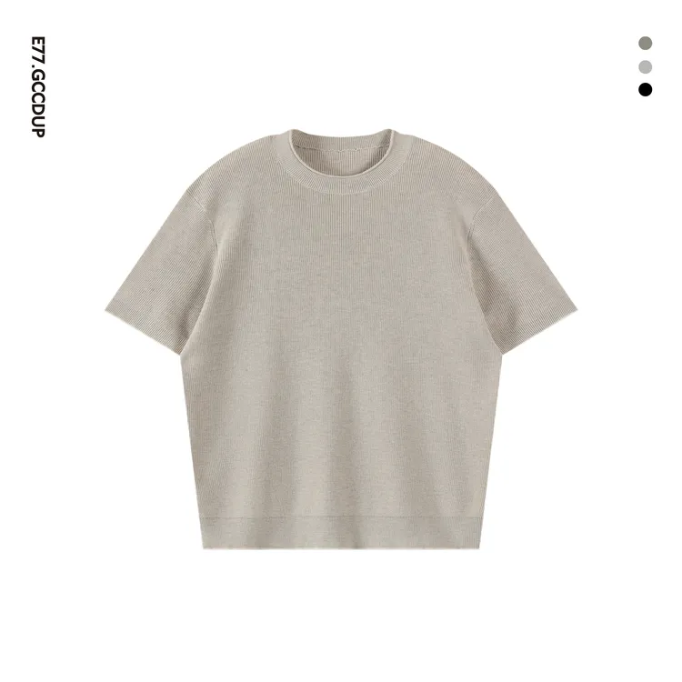 GCCDUPE77夏季针织休闲短袖透气百搭圆领潮流高级感男装T恤5109