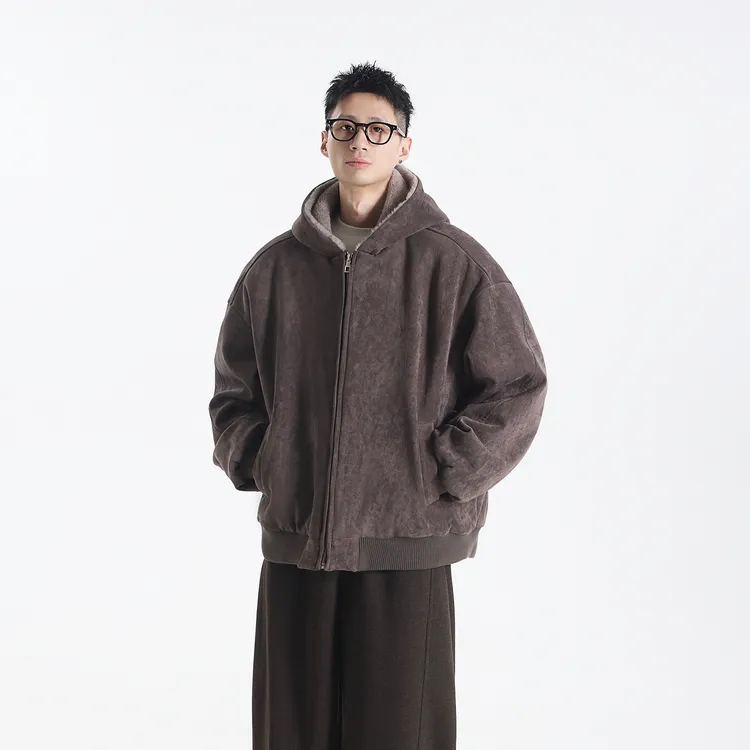 GCCDUPE77冬季上新连帽夹克重磅加厚加绒座山雕棉服外套26629