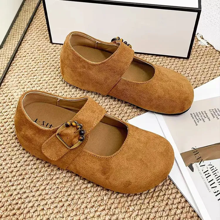 内增高勃肯鞋玛丽珍单鞋女2025新款春秋季配裙子豆豆鞋日系晚晚鞋