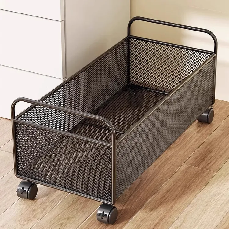 桌下放书包置物架学生教室放书的小推车神器可移动书架落地收纳柜